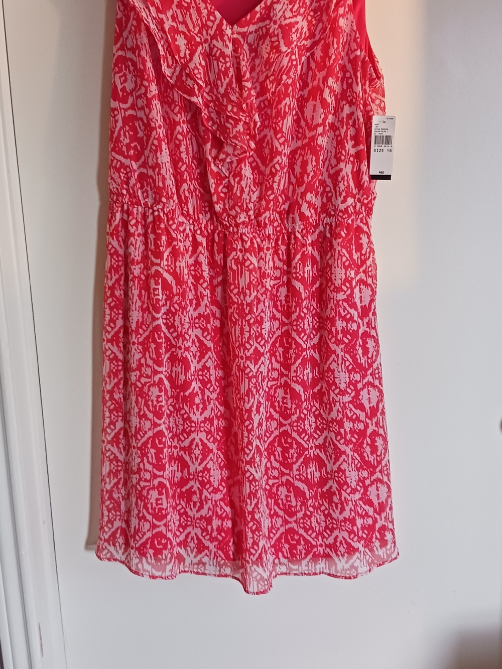 Alyx Coral-Pink Printed Midi Dress Skirt
